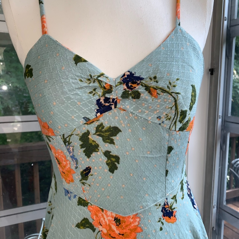 Free People Floral Mini Dress - Picture 14 of 15